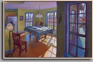 KITCHEN TABLE   2005   oil/canvas   20" x 31"